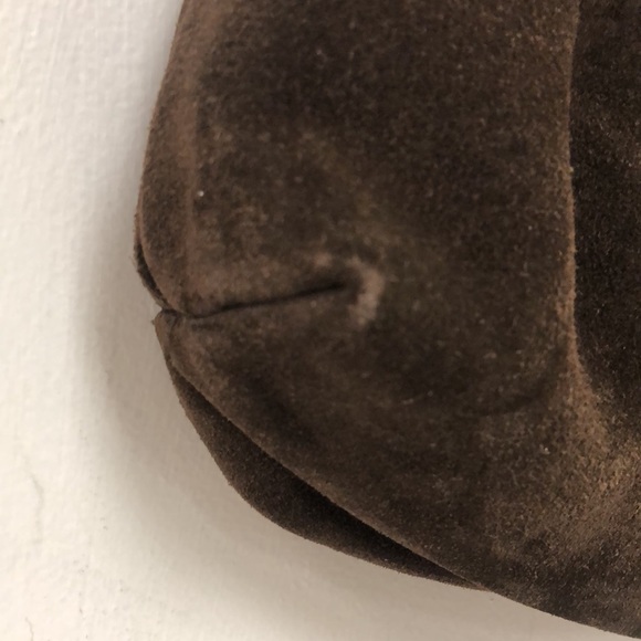 VTG Kelle Pollock Chocolate Suede Shoulder Bag - Picture 8 of 14